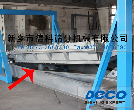精細篩分機出料口位置